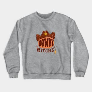 Howdy Witche: Howdy Pumpkin Western Halloween Cow Boy/ Cow Girl Crewneck Sweatshirt